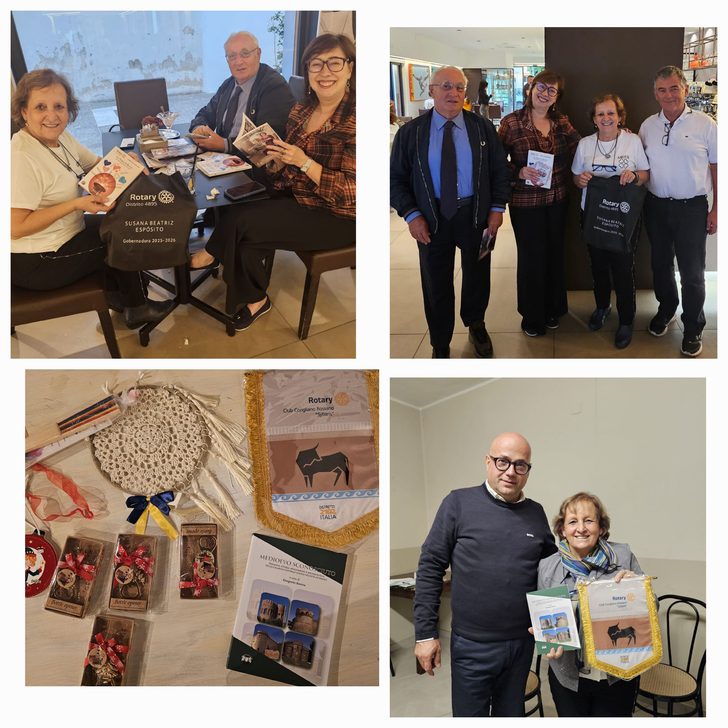 Amistad y compañerismo con rotarios en Italia